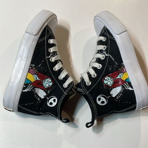 Disney Unisex Youth Nightmare Before Christmas Black High Top Sneakers. Sz 13 - Picture 10 of 10
